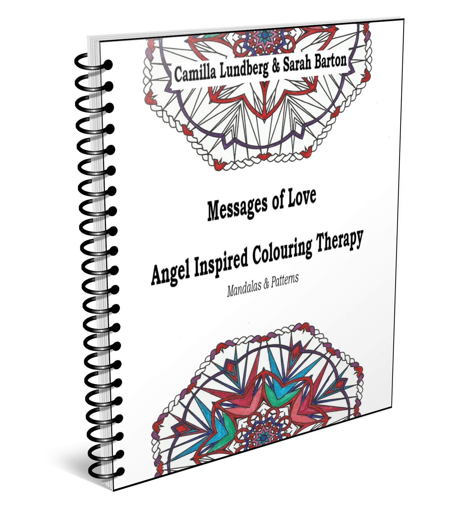 my messages of love angel inspired colouring therapy spiral bound version