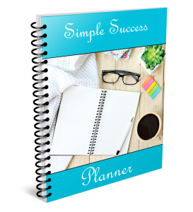 simple success planner spiral mockup